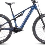 VTT Électrique Tout-Suspendu Cube AMS Hybrid One44 C:68X SLX 400X Shimano XT 12V 400 Wh 29'' Bleu Deepcobalt Violet 2025