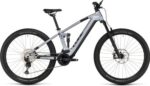 VTT Électrique Tout-Suspendu Cube Stereo Hybrid 120 Race 750 Shimano Deore/XT 12V 750 Wh 29'' Argent Polar
