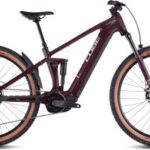 VTT Électrique Tout-Suspendu Cube Stereo Hybrid One22 Pro 600 Shimano Cues 10V 600 Wh 27.5'' Rouge Amarone 2025
