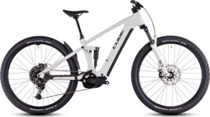 VTT Électrique Tout-Suspendu Cube Stereo Hybrid One22 Pro 800 Shimano Cues 10V 800 Wh 27.5'' Beige Desert Stone 2025