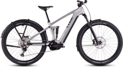 VTT Électrique Tout-Suspendu Cube Stereo Hybrid One22 Race 800 Allroad Shimano Deore 12V 800 Wh 27.5'' Argent 2025