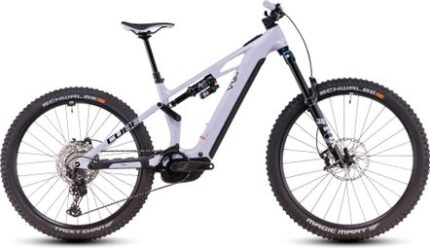 VTT Électrique Tout-Suspendu Cube Stereo Hybrid One77 HPC SLX 800 Shimano Deore XT 12V 800 Wh 29''/27.5'' Violet Rose Cyclamen 2025