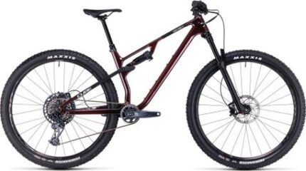 VTT Tout-Suspendu Cube AMS One11 C:68X Pro 29 Sram GX Eagle 12V 29'' Rouge Liquid Carbon