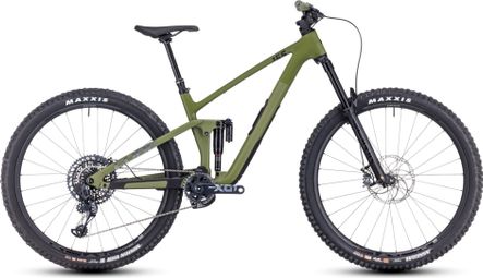 VTT Tout-Suspendu Cube Stereo One55 C:62 TM 29 Sram X01 Eagle AXS 12V 29'' Vert Olive VTT Tout-Suspendu Cube Stereo One55 C:62 TM 29 Sram X01 Eagle AXS 12V 29'' Vert Olive